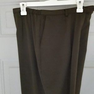 SAG HARBOR Olive Green Dress Pants